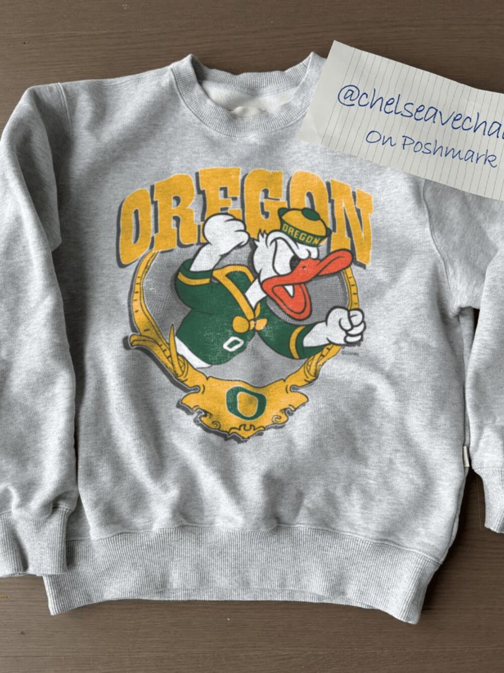 Vintage 90s University of Oregon Duck Sweatshirt, Oregon Ducks Men Women Shirt